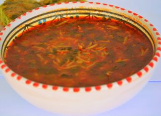 Hlalem à la viande, soupe tunisienne