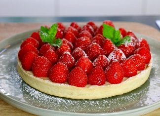 Recette gateau tarte aux fraises
